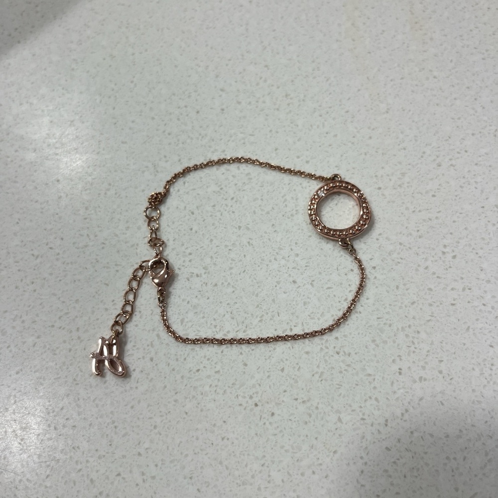 Adore by Swarovski® Organic Circle Stackable Bracelet in Rose Gold